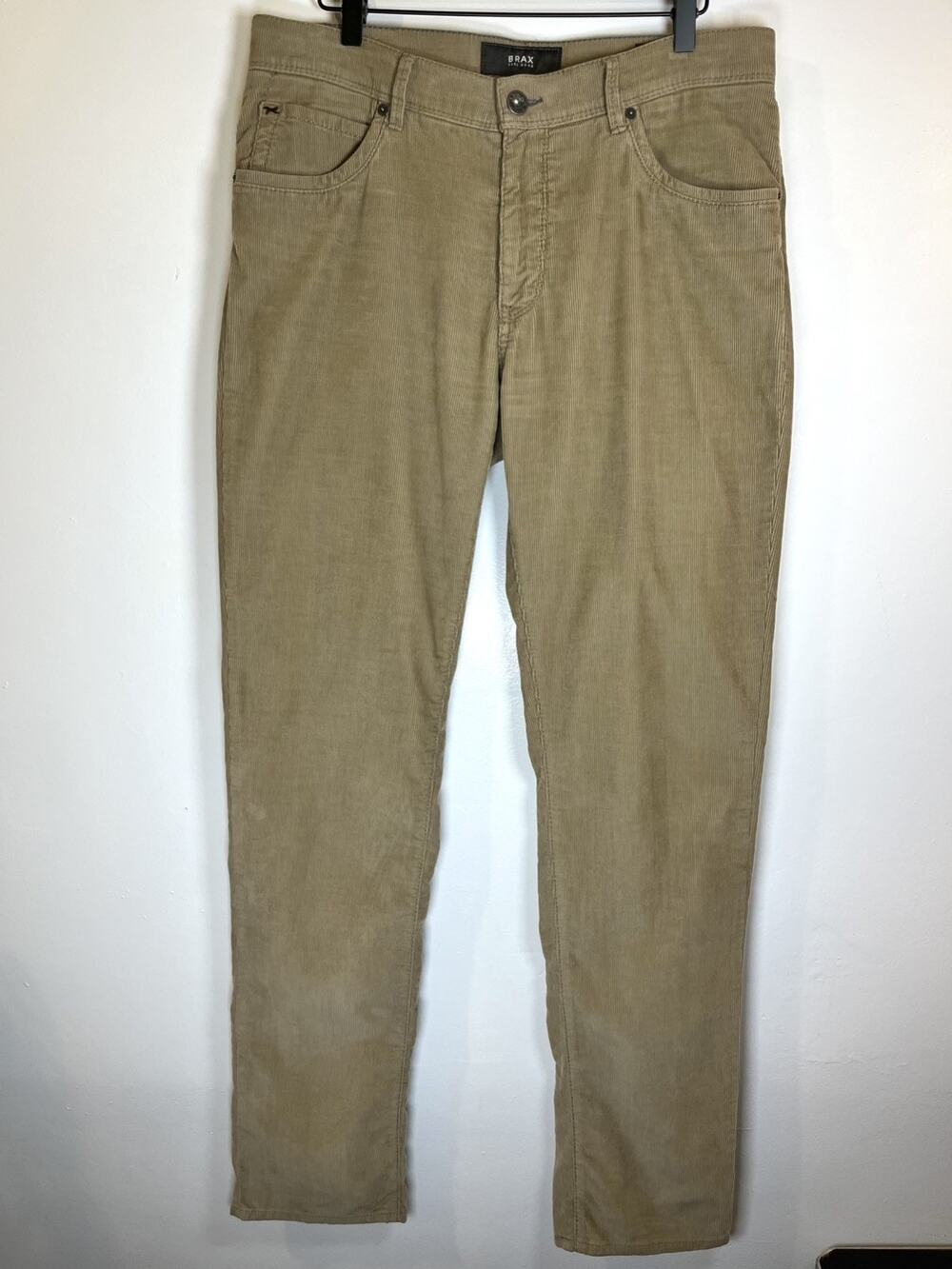 Brax Feel Good Men’s Brown Cadiz Corduroy Straight Leg Pants Size 34 34x34
